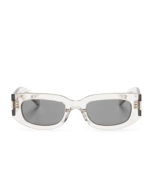 Gafas de sol con montura cuadrada Saint Laurent de color Gray