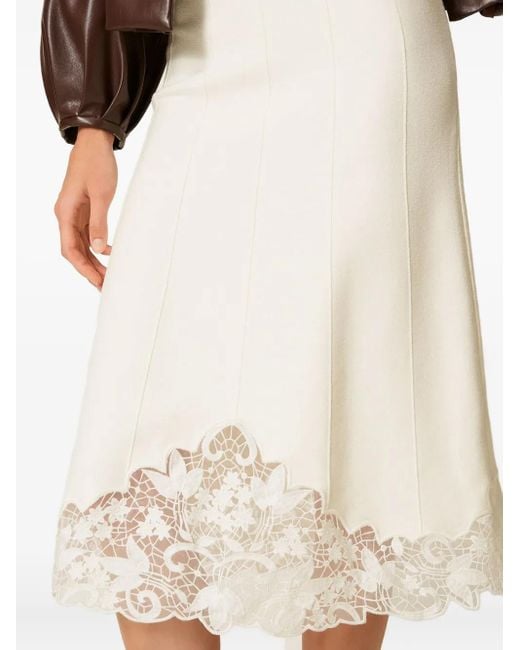 Twinset レーストリム スカート White
