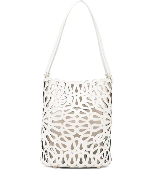Jonathan Simkhai White Mccall Laser-Cut Bucket Bag