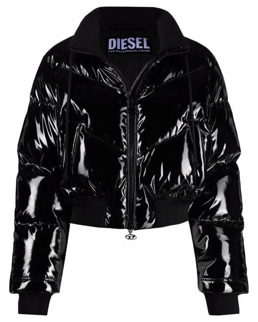 DIESEL Black W-Crema Padded Jacket