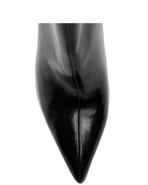 Linda Baumann Black Pointed Ankle Boots