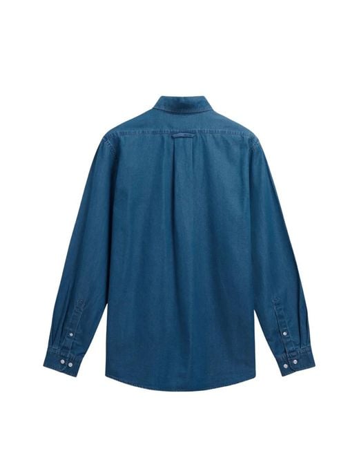 Sebago Blue Benjamin Buttoned Pocket Shirt