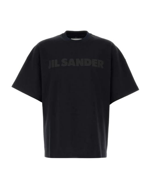 Jil Sander Black Logo T-Shirt for men