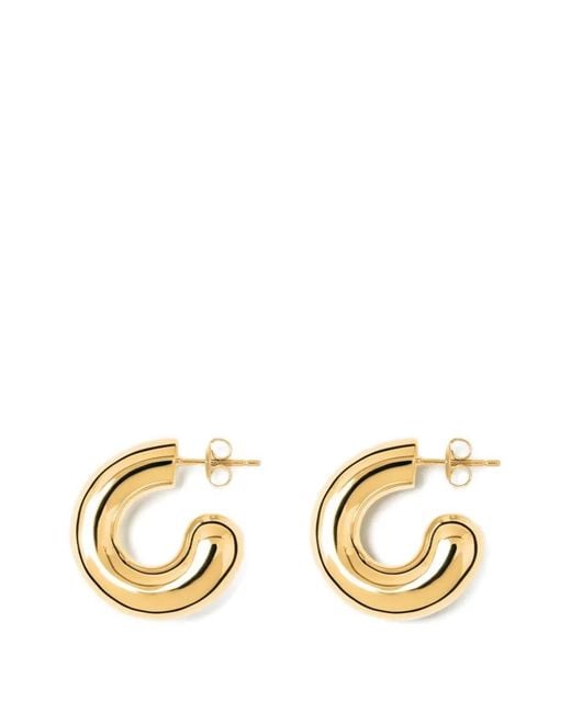 LIE STUDIO Metallic Rose Earrings
