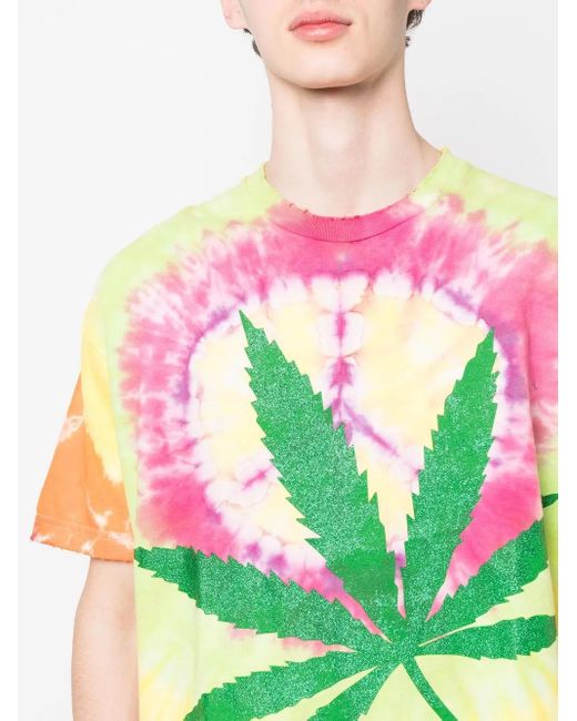 GALLERY DEPT. T-Shirt Met Tie-Dye Print in het Pink voor heren