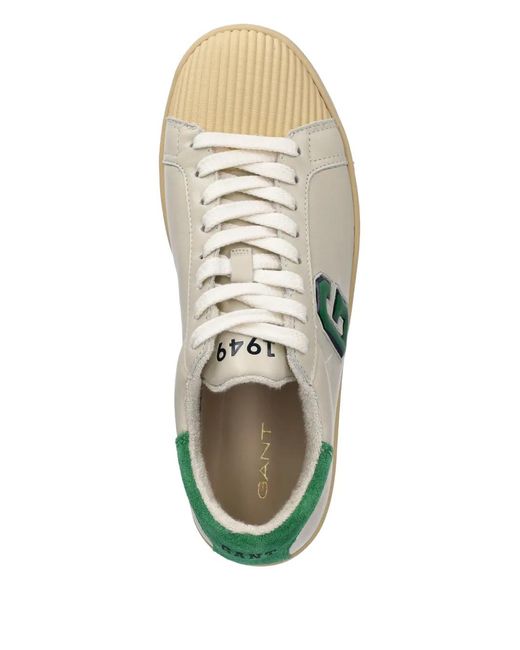Gant Natural Leather Panelled Sneakers for men