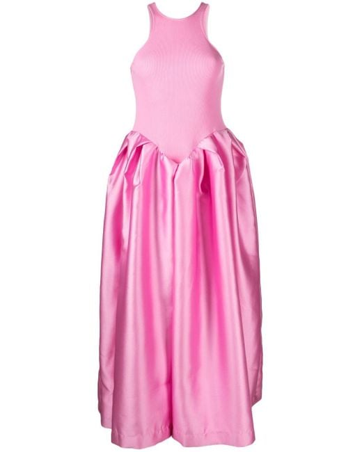 Vestido largo con diseño voluminoso Marques'Almeida de color Pink