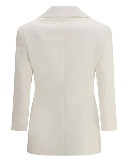 Givenchy White Single-Breasted Blazer