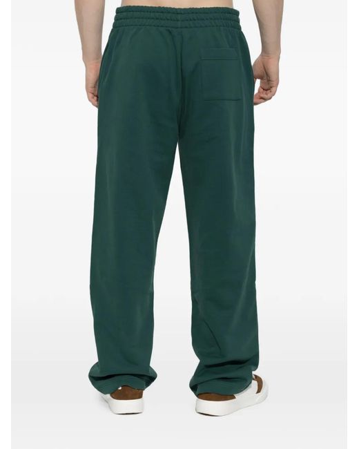 Casablanca Green Logo-Patch Track Pants for men