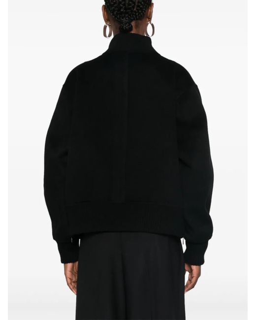 Bompard Black Double-Sided Bomber Jacket