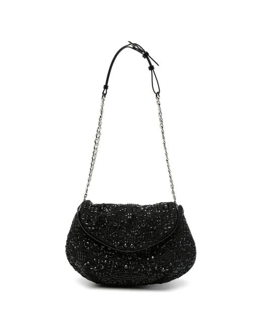 Ermanno Scervino White Joy Sequin-Embellished Shoulder Bag