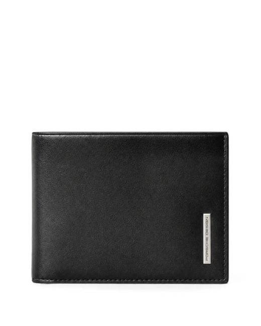 Piquadro Black Portefeuille Pliant À Plaque Logo for men
