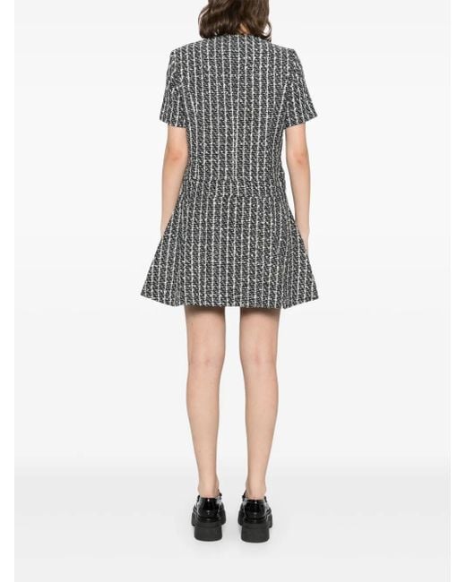B+ AB Black Tweed Mini Dress