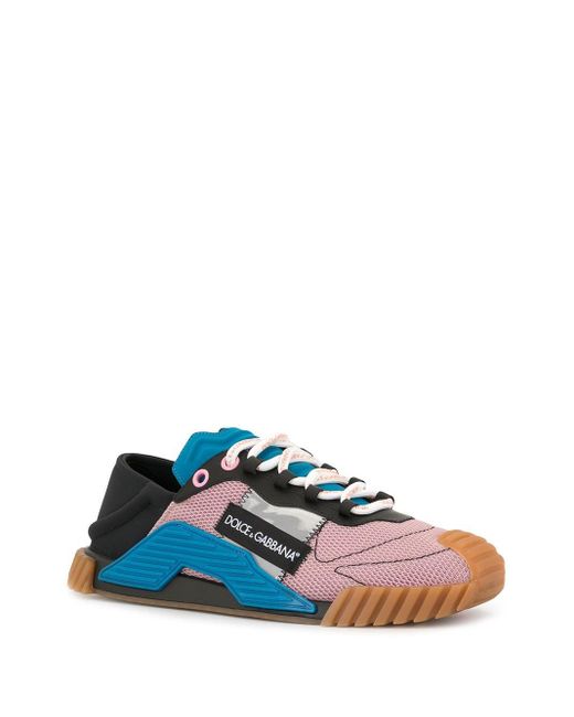 Dolce & Gabbana Leather Ns1 Low-top Sneakers in Pink for Men - Lyst