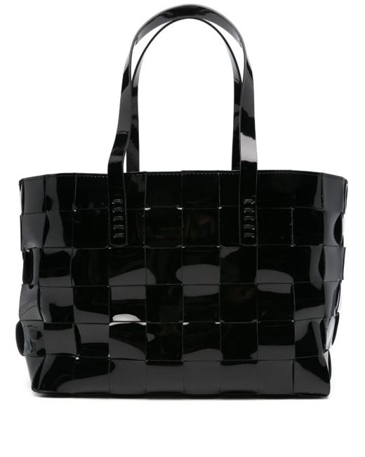 Dragon Diffusion エナメルレザーハンドバッグ Black