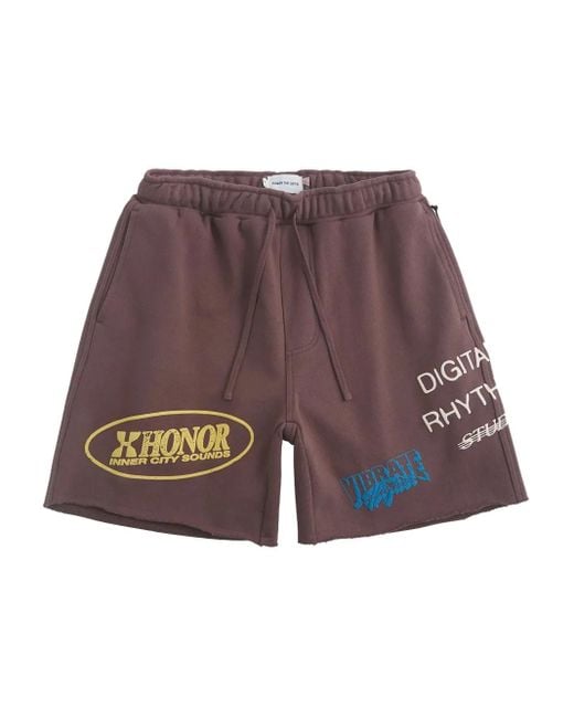 Honor The Gift Men's Red Studio Terry Shorts