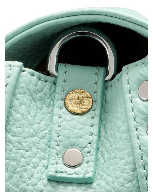Zanellato Green Postina Pebbled-Leather Shoulder Bag