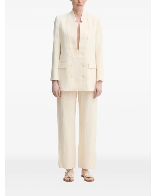 Munthe Natural Firoz Double-Breasted Blazer