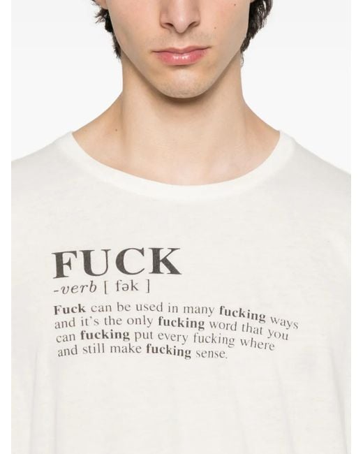 メンズ R13 プリント Tシャツ White