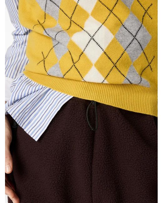 Gilet A Rombi di Miu Miu in Yellow