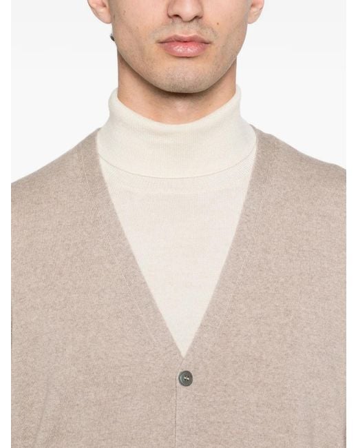 GIUUNO Natural Buttoned Cardigan for men
