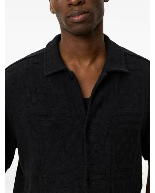 Les Deux Black Hector Short-Sleeve Shirt for men