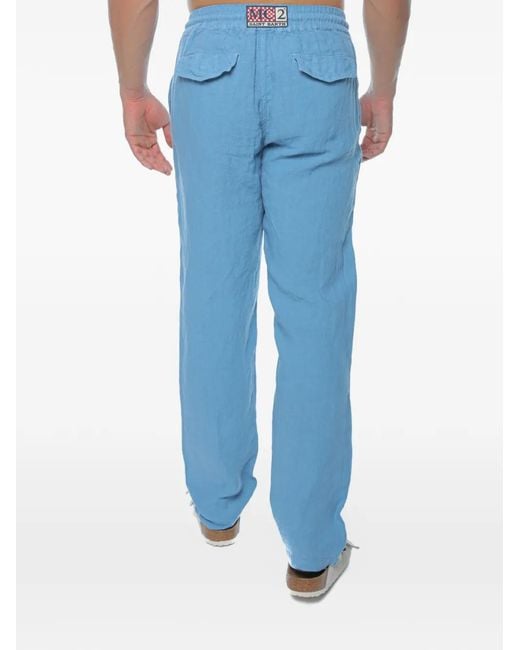 Mc2 Saint Barth Blue Calais Drawstring Trousers for men