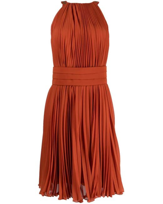 Max Mara Gathered-Detail Sleeveless Dress
