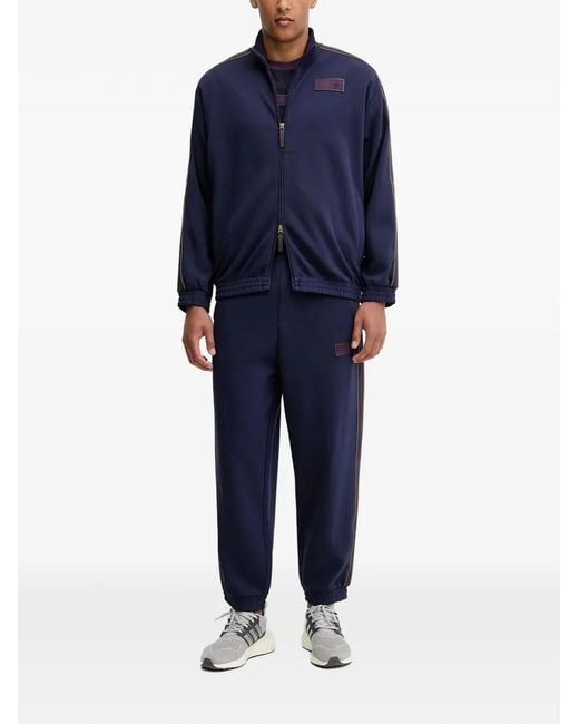 EA7 Blue Zip-Fastening Tracksuit for men