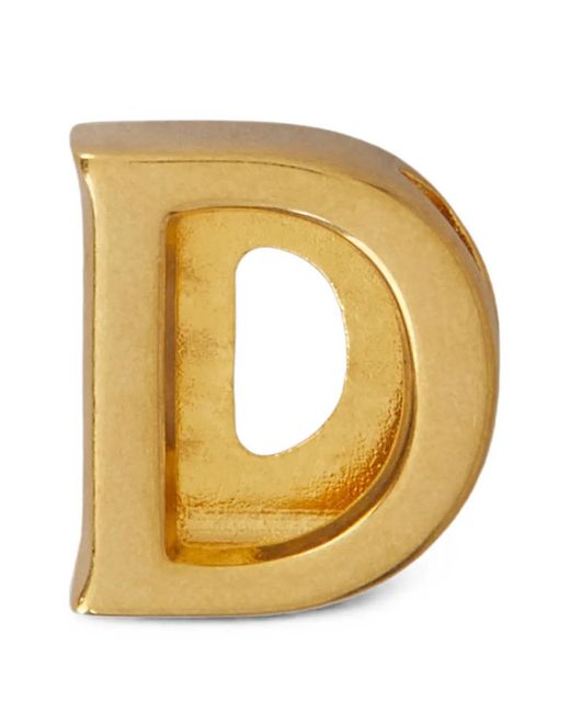 Charm De Letra D Tod's de color Metallic