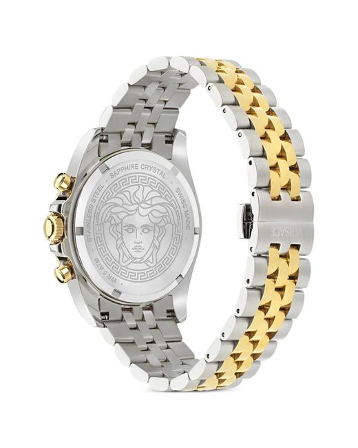 Versace Metallic Round-Face 43Mm for men