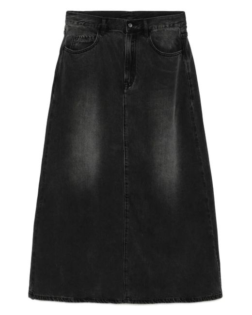 JNBY パネル スカート Black