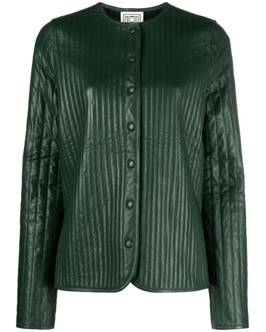Totême  Leren Jack in het Green
