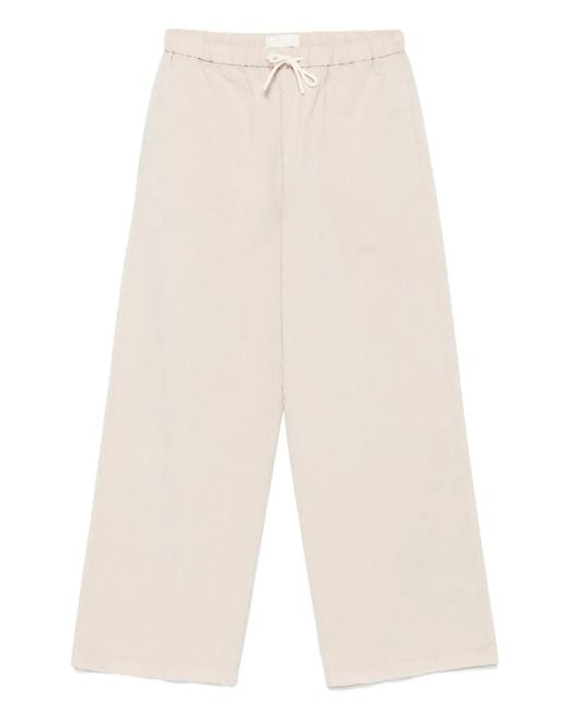 Circolo 1901 White Poplin Trousers