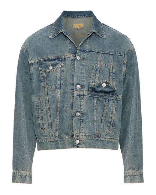 Veste En Jean À Poches À Rabat MM6 by Maison Martin Margiela en coloris Blue