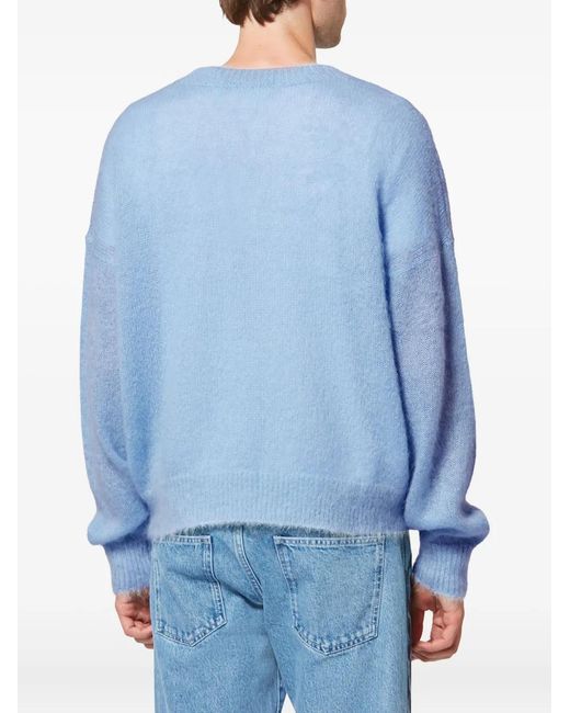 Isabel Marant Blue Drany Graphic Pullover for men