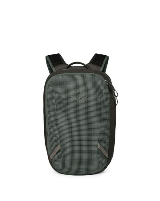 Osprey Gray Transporter Grid-Pattern Backpack