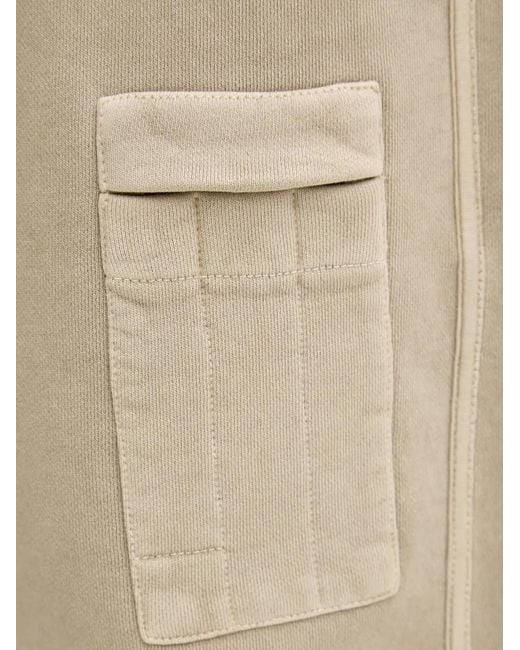 Aeronautica Militare Natural Logo-Patch Drawstring Shorts for men