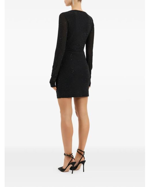 Rebecca Vallance Black Stardust Mini Dress