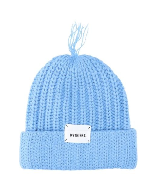 Berretto Con Applicazione di MYTHINKS in Blue