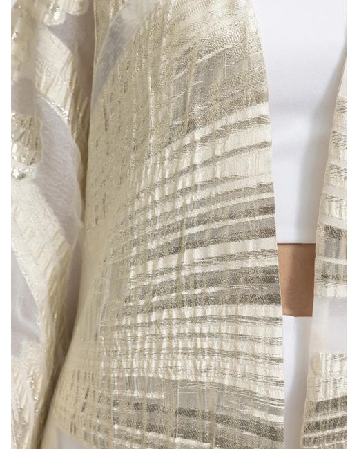 Gemy Maalouf White Structured Cape