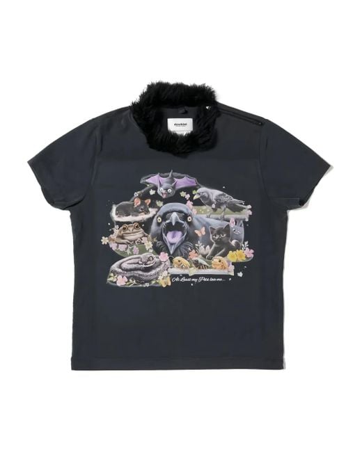 Doublet T-Shirt Mit Grafischem Print in Black für Herren