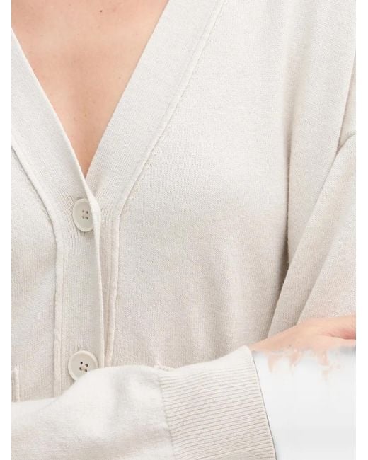 Sisley White Button-Up Cardigan