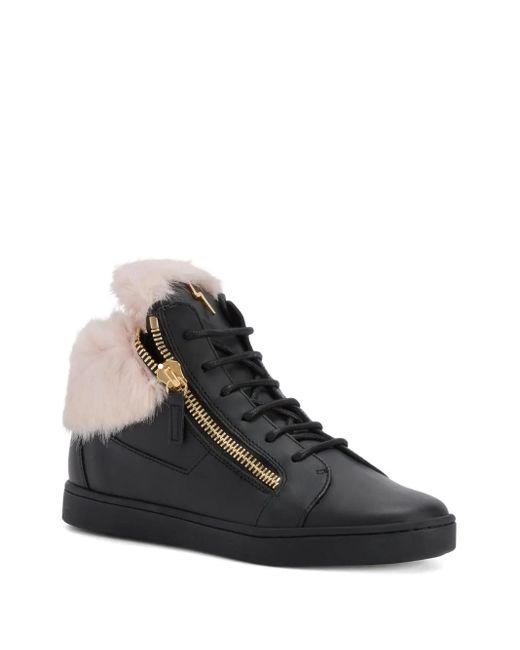 Giuseppe Zanotti Black Kriss Zip-Fastening Sneakers