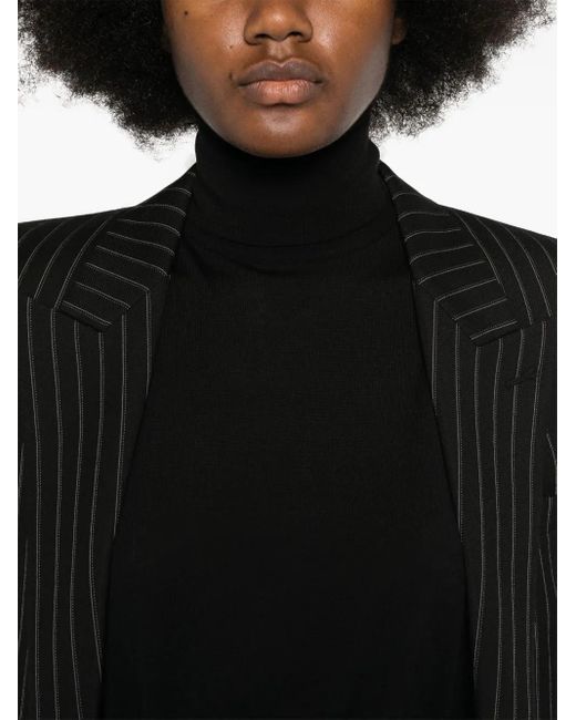 Saint Laurent Black Sweater Laine Fine