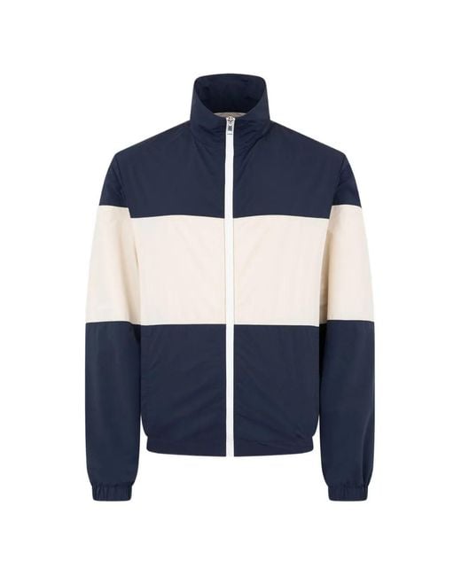 Bally Blue Zip-Up Blouson Jacket for men