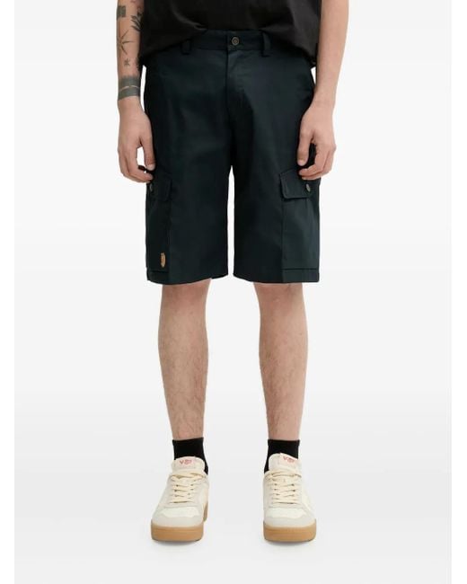 Fjallraven Black Patch-Pocket Shorts for men