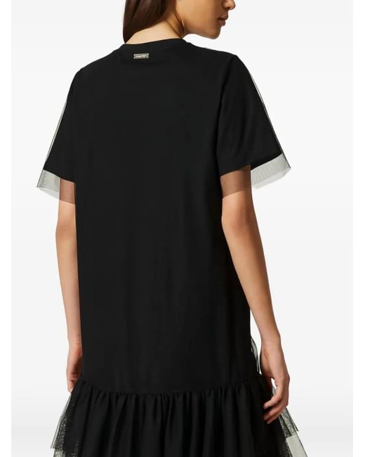 Abito Corto Con Ruches di Twinset in Black