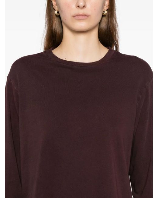Agolde Purple Cotton T-Shirt