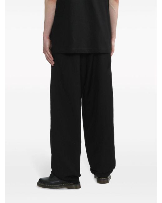 Pantaloni a gamba ampia di Yohji Yamamoto in Black da Uomo